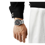 Naviforce Black Dial Silver Stainless Steel Strap Men Watch NF9200S S/B