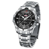 Naviforce Black Dial Silver Stainless Steel Strap Men Watch NF9204S S/B/S