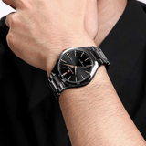 Naviforce Black Dial & Stainless Steel Strap Men Watch NF9214 B/B