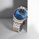 Naviforce Minimalist Blue Dial Stainless Steel Strap Men's Watch NF9230 S/BE/RG