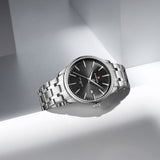 Naviforce Minimalist Black Dial Stainless Steel Strap Men's Watch NF9230 S/B/S