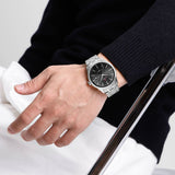 Naviforce Minimalist Black Dial Stainless Steel Strap Men's Watch NF9230 S/B/S