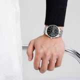 Naviforce Minimalist Black Dial Stainless Steel Strap Men's Watch NF9230 S/B/S