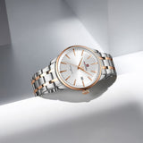 Naviforce Minimalist Silver Dial Stainless Steel Strap Men's Watch NF9230 S/W/RG