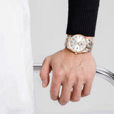 Naviforce Minimalist Silver Dial Stainless Steel Strap Men's Watch NF9230 S/W/RG