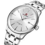 Naviforce Minimalist Silver Dial Stainless Steel Strap Men's Watch NF9230 NF9230 S/W/S