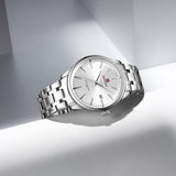 Naviforce Minimalist Silver Dial Stainless Steel Strap Men's Watch NF9230 NF9230 S/W/S