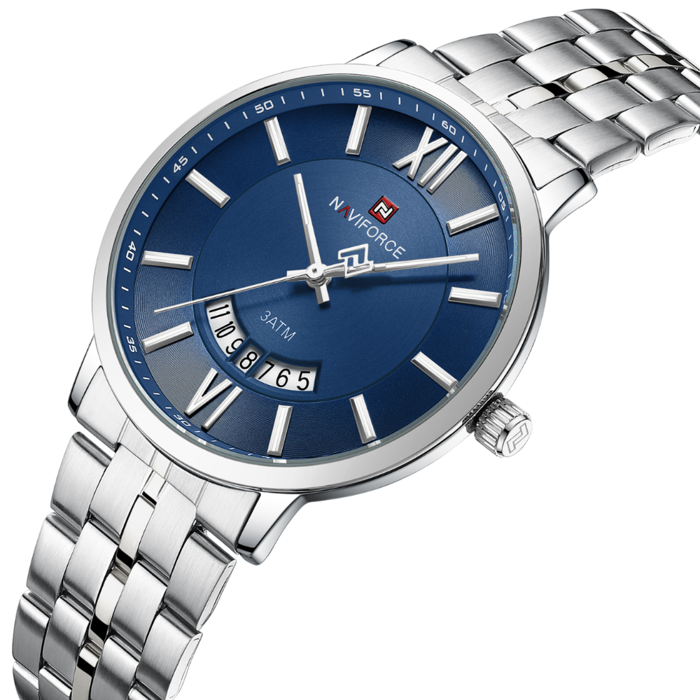 Naviforce Blue Dial Stainless Steel Strap Men's Watch NF9238G S/BE/S