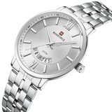 Naviforce Silver Dial Stainless Steel Strap Men's Watch NF9238G S/W/S