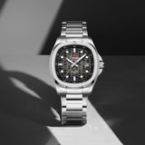 Naviforce Black Dial Stainless Steel Strap Men's Watch NF9240 S/B/S