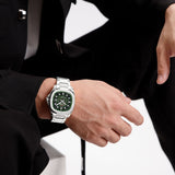 Naviforce Green Dial Stainless Steel Strap Men's Watch NF9240 S/GN/S