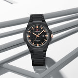 Naviforce Black Dial Stainless Steel Strap Men's Watch NF9245 B/RG/B