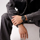 Naviforce Black Dial Stainless Steel Strap Men's Watch NF9245 B/RG/B