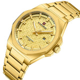 Naviforce Gold Dial Stainless Steel Strap Men's Watch NF9245 G/G/G