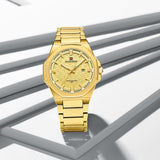 Naviforce Gold Dial Stainless Steel Strap Men's Watch NF9245 G/G/G