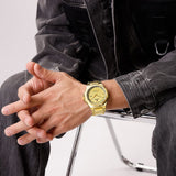Naviforce Gold Dial Stainless Steel Strap Men's Watch NF9245 G/G/G