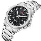 Naviforce Black Dial Silver Stainless Steel Strap Men's Watch NF9245 S/B/S
