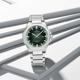 Naviforce Green Dial Silver Stainless Steel Strap Men's Watch NF9245 S/GN/S