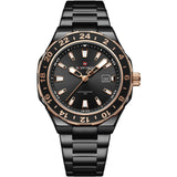 Naviforce Black Dial Stainless Steel Strap Men's Watch NF9249 B/RG/B