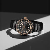 Naviforce Black Dial Stainless Steel Strap Men's Watch NF9249 B/RG/B