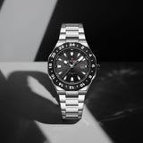 Naviforce Black Dial Stainless Steel Strap Men's Watch NF9249 S/B/S