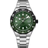 Naviforce Green Dial Stainless Steel Strap Men's Watch NF9249 S/GN/S
