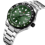 Naviforce Green Dial Stainless Steel Strap Men's Watch NF9249 S/GN/S