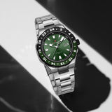 Naviforce Green Dial Stainless Steel Strap Men's Watch NF9249 S/GN/S