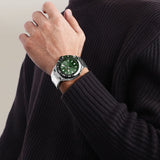 Naviforce Green Dial Stainless Steel Strap Men's Watch NF9249 S/GN/S