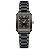 Naviforce Black Dial Stainless Steel Strap Women's Watch NF9251L B/RG/B