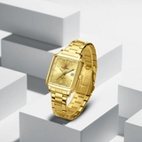 Naviforce Gold Dial Stainless Steel Strap Men's Watch NF9252G G/G/G