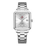 Naviforce Silver Dial Stainless Steel Strap Men's Watch NF9252G S/W/S