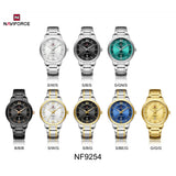 Naviforce Black Dial Silver Stainless Steel Strap Men's Watch NF9254 Series