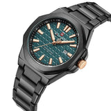 Naviforce Green Dial Stainless Steel Strap Men's Watch NF9258 B/GN/B