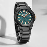 Naviforce Green Dial Stainless Steel Strap Men's Watch NF9258 B/GN/B