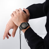 Naviforce Black Dial Stainless Steel Strap Men's Watch NF9258 B/RG/B