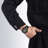 Naviforce Black Dial Stainless Steel Strap Men's Watch NF9258 B/RG/B
