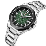 Naviforce Green Dial Stainless Steel Strap Men's Watch NF9258 S/GN/S