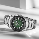 Naviforce Green Dial Stainless Steel Strap Men's Watch NF9258 S/GN/S