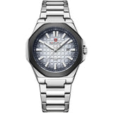 Naviforce Silver Dial Stainless Steel Strap Men's Watch NF9258 S/W/S