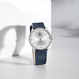 Naviforce Blue Genuine Leather Strap Men's Watch NF9272L S/W/BE