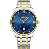 Naviforce Blue Dial Stainless Steel Strap Men's Watch NF9272S S/BE/G