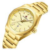 Naviforce Gold Dial Stainless Steel Strap Men's Watch NF9274 G/G/G
