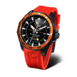 Vostok Europe Red Silicone Strap Men Watch NH34-225C714-S