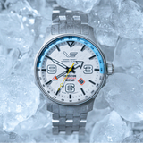 Votstok Europe Silver Stainless Steel Strap Men Watch NH34-595A773-BS