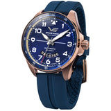 Vostok Europe Blue Silicone Strap NH35-325B746-S