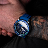 Votstok Europe Blue Silicone Strap Men Watch NH35-511E768-SL