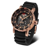 Vostok Europe Skeleton Dial Brown Leather Strap Men Watch NH72-571B648-SL