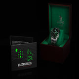 Vostok Europe Skeleton Dial Silver Stainless Steel Strap Men Watch NH72-592A706-B