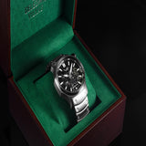 Vostok Europe Skeleton Dial Silver Stainless Steel Strap Men Watch NH72-592A706-B